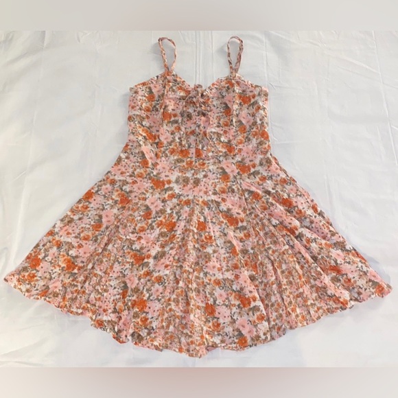 Wild Fable Floral Sundress - Rust & Pink Combo - Picture 6 of 13